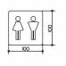Табличка на дверь,символ женский/мужской Keuco Plan